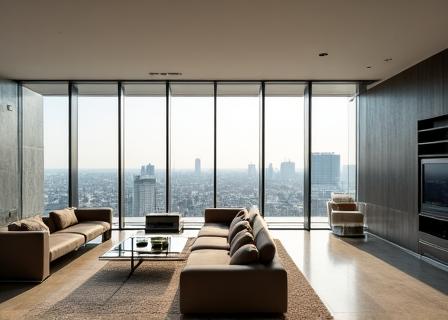 Modern penthouse apartment interior