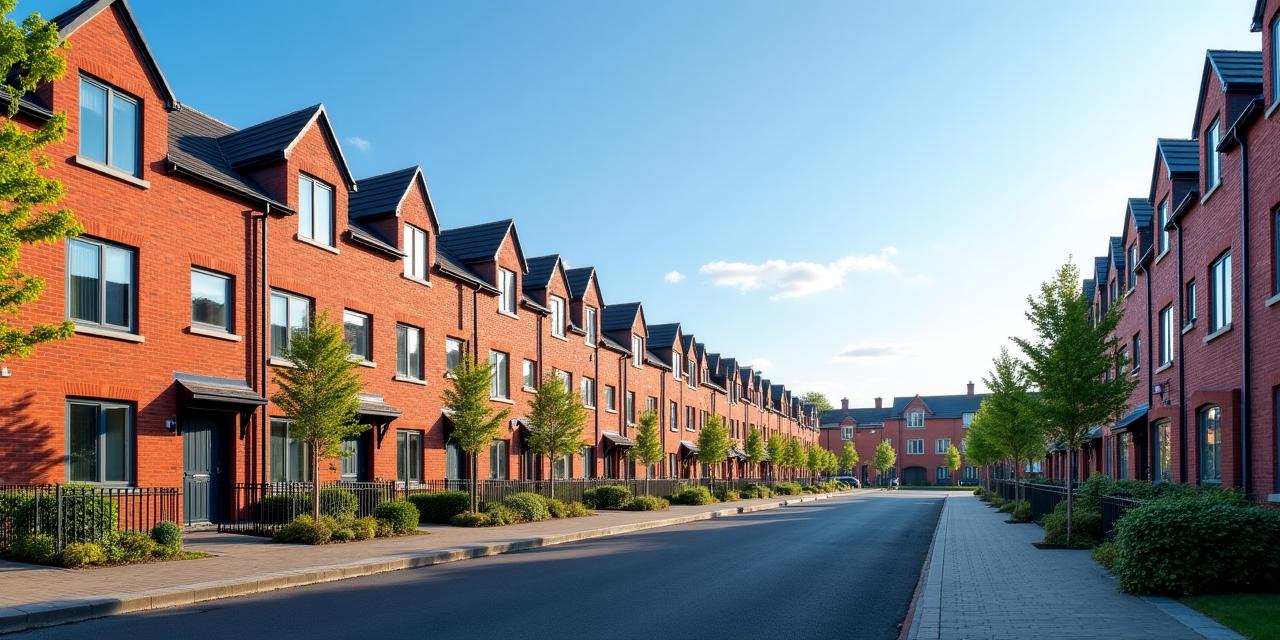 Panoramic view of Dublin's residential architecture